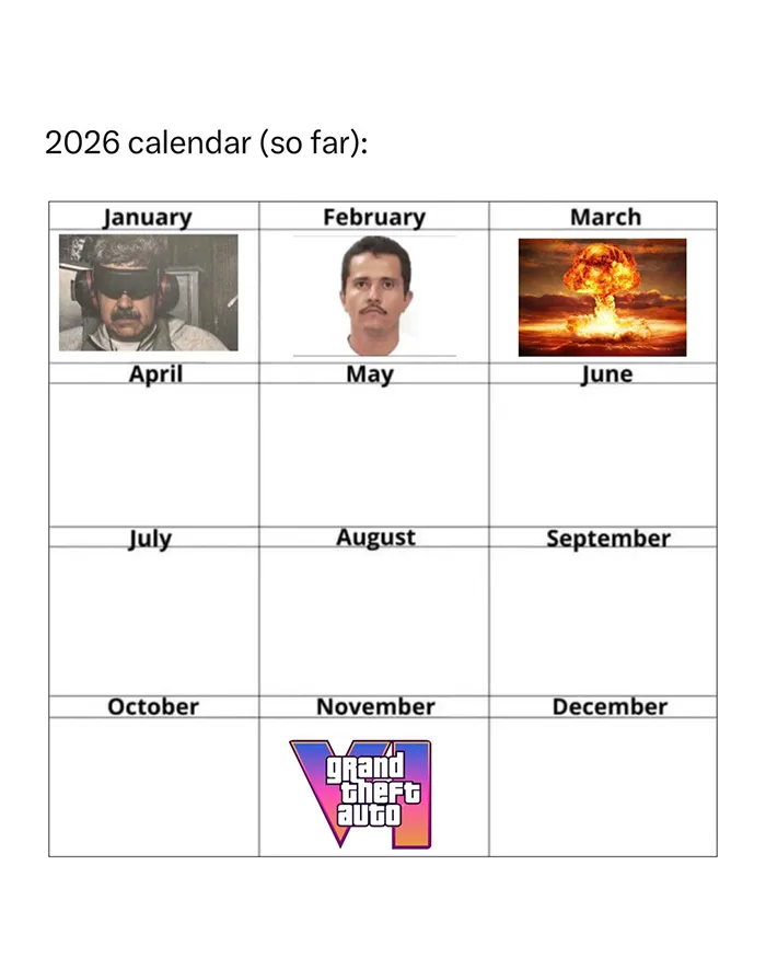 2026 Calendar (So Far)
