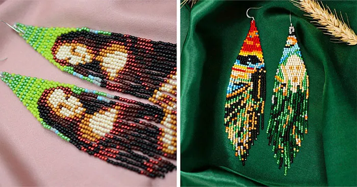 Artist Stefania Pascov Transforms Classic Paintings Into Wearable Bead Art (23 Pics)