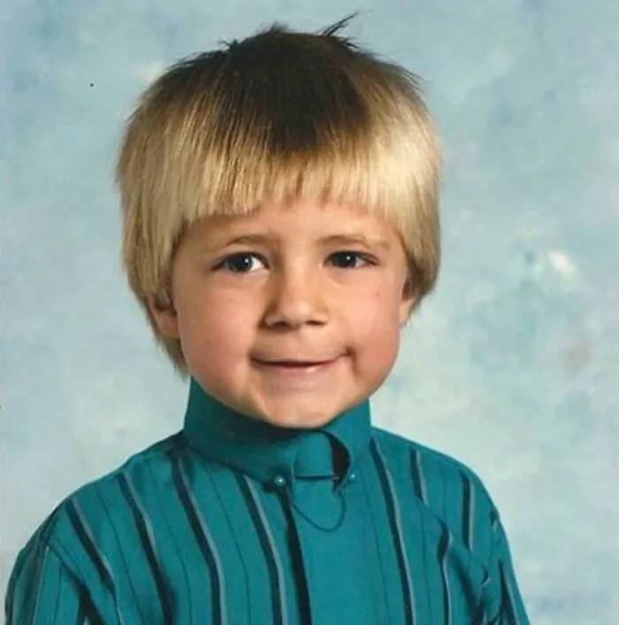 So This Was Taken In 1988 For My Kindergarten Picture Day. My Mom Hand Picked This Shirt/Tie Combo But I’m Not Sure Of The Story Behind My Hair