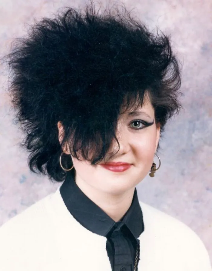 The Day Before School Pictures 1984 My Mom Was Complaining That I Wore Black Too Often (All The Time). So After Making Myself Beautiful On School Picture Day I Grabbed An Old White Sweater Vest Out Of Her Closet And Wore It To School