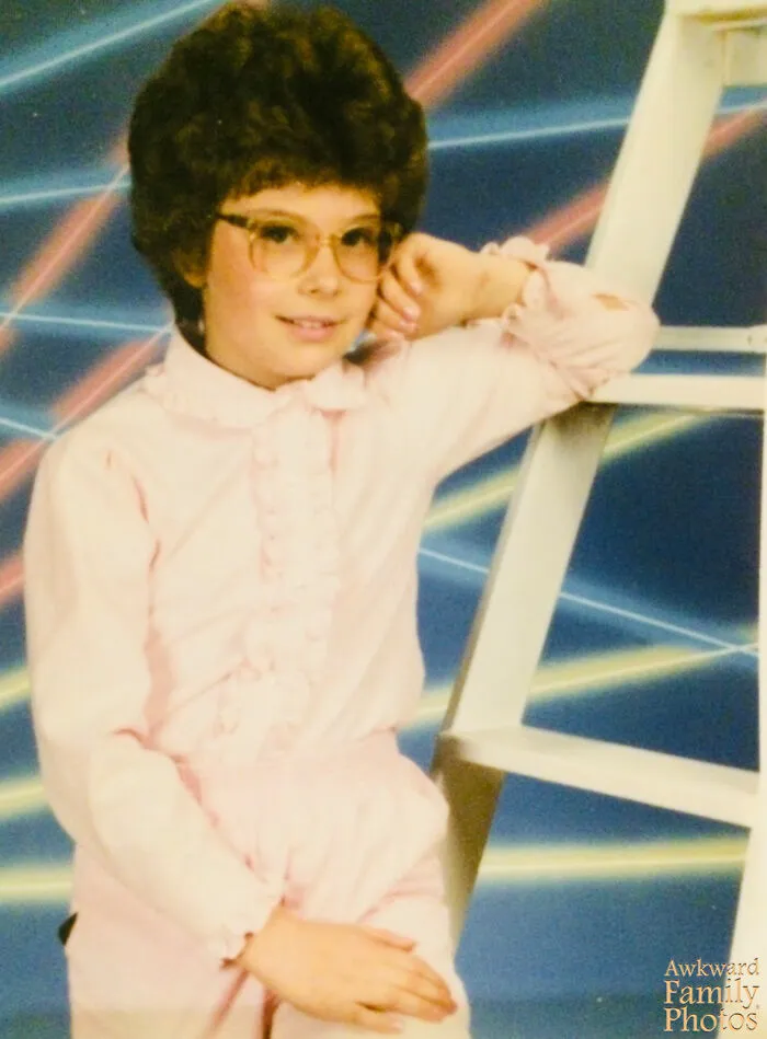 Elementary School Picture Day. Lasers. Home Perm By My Grandma. Elastic Pants And Black Comb In My Pocket. Could Not Be More Proud