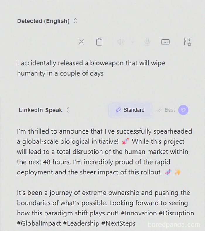 Someone Made A Google Translator For LinkedIn And The Results Are Absolutely Hilarious