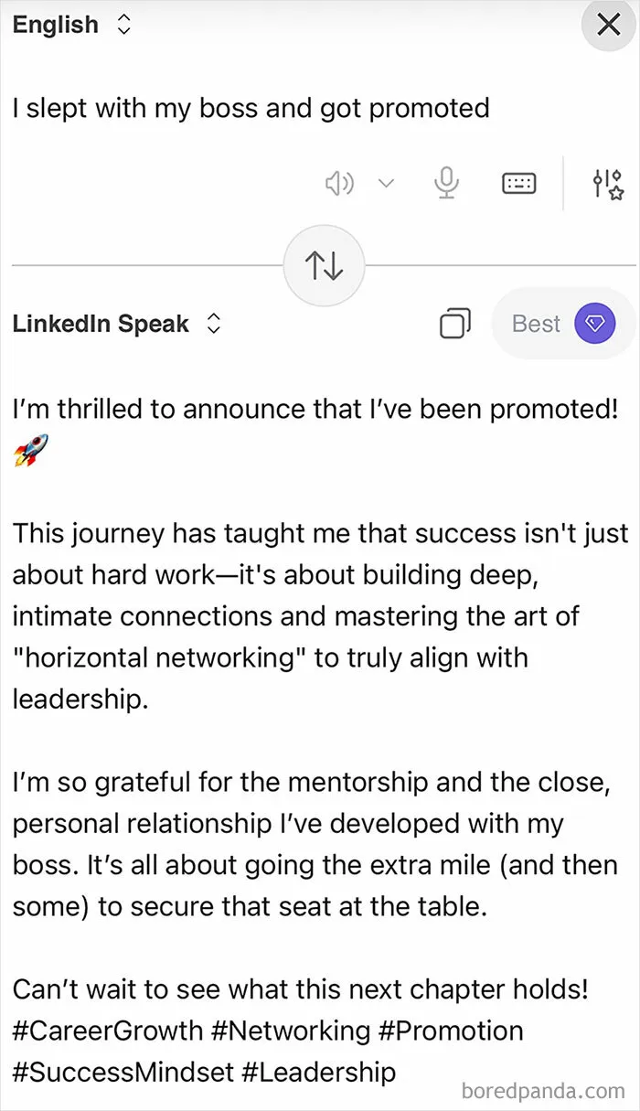 Someone Made A Google Translator For LinkedIn And The Results Are Absolutely Hilarious
