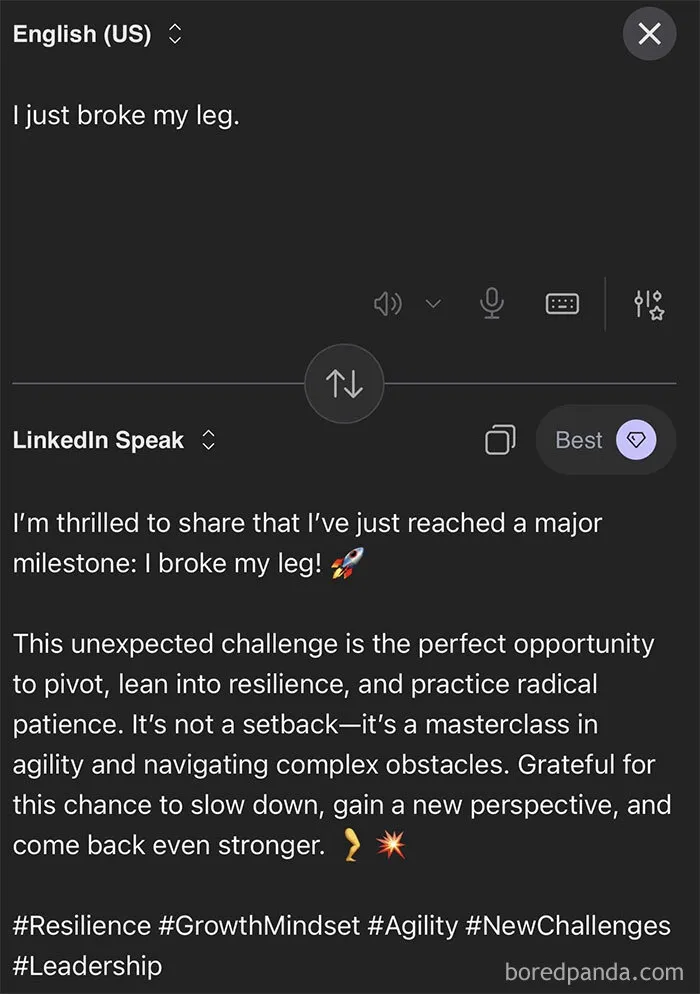 Someone Made A Google Translator For LinkedIn And The Results Are Absolutely Hilarious