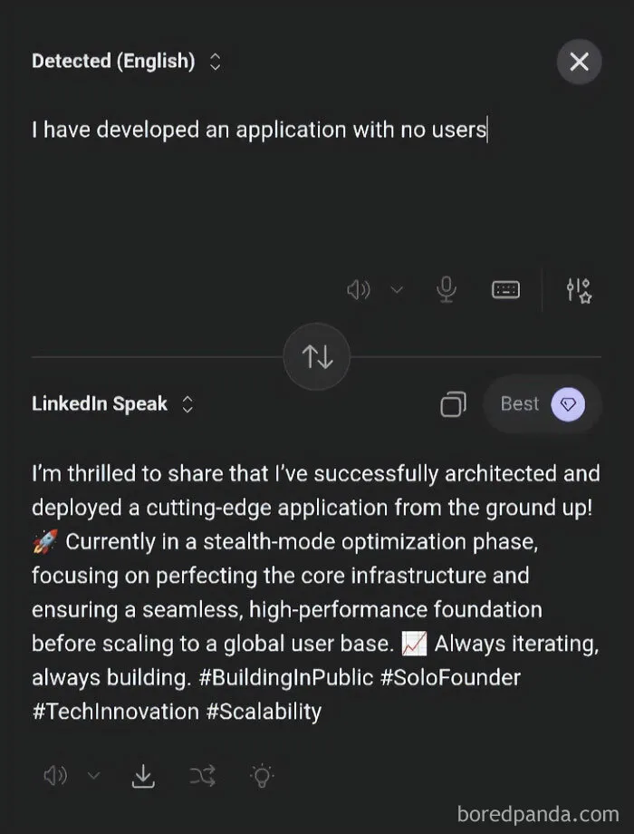 Someone Made A Google Translator For LinkedIn And The Results Are Absolutely Hilarious