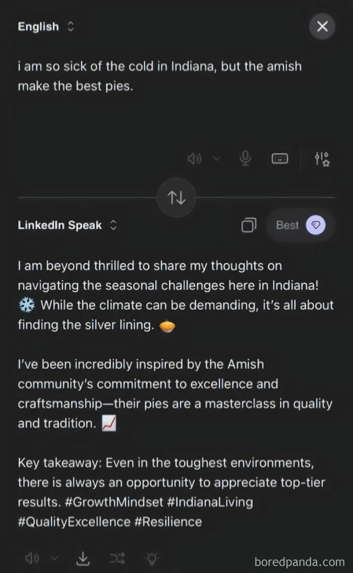 Someone Made A Google Translator For LinkedIn And The Results Are Absolutely Hilarious