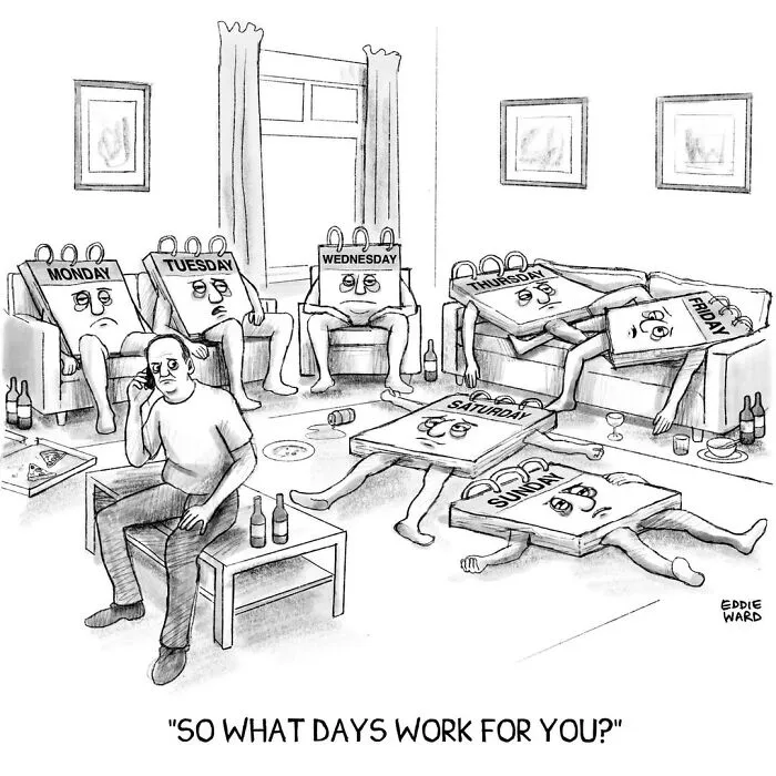 This Cartoonist Turns Everyday Absurdities Into Brilliant One-Panel Comics (33 New Pics)
