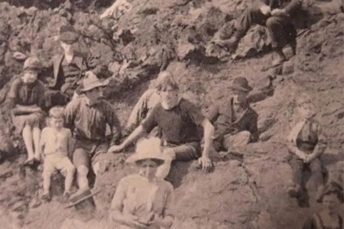 Man Wearing Modern Clothes In 1917