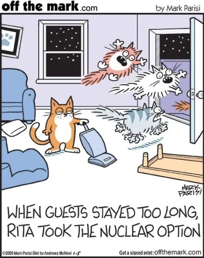 Hilarious Life With Cats Perfectly Captured In 37 New Comics By Mark Parisi