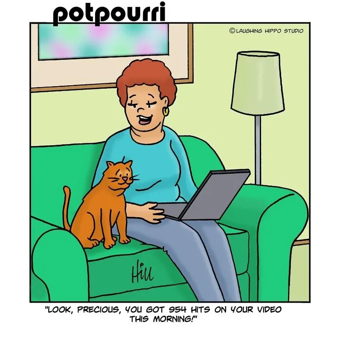 28 One-Panel Comics That Anyone Who Has Ever Been Judged By A Cat Will Instantly Relate To