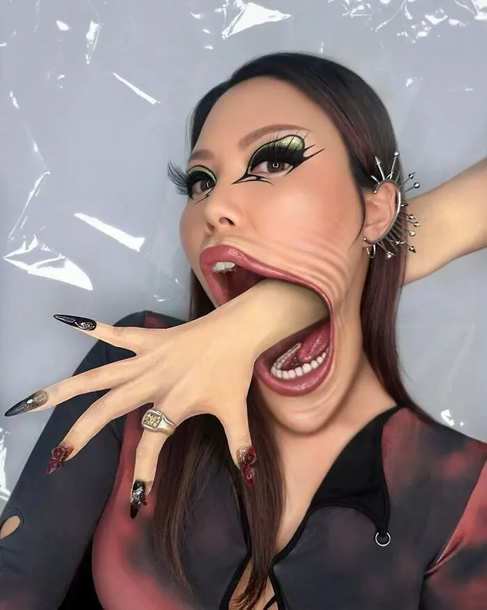 26 Mind-Tricking Makeup Illusions By This Artist That Might Make You Look Twice (New Pics)