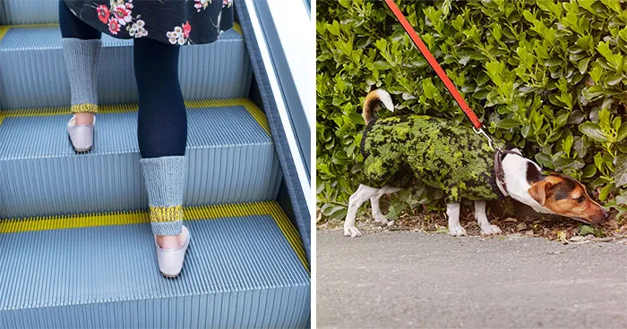 This Photographer Captured 27 Shots Where People Blend Perfectly Into Their Surroundings