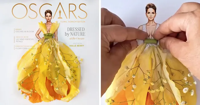 12 Most Talked-About Celebrity Outfits Transformed Into Extraordinary Blossoms By This Artist