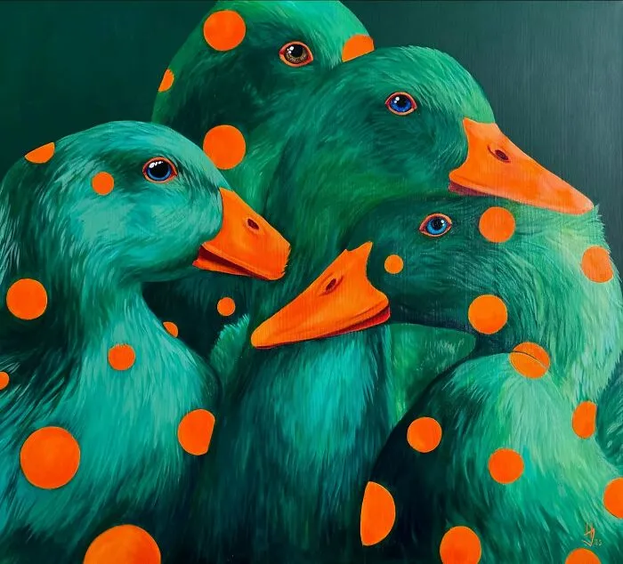 This Artist’s 26 Surreal Paintings Of Geese Are Strange, Symbolic, And Beautiful All At The Same Time