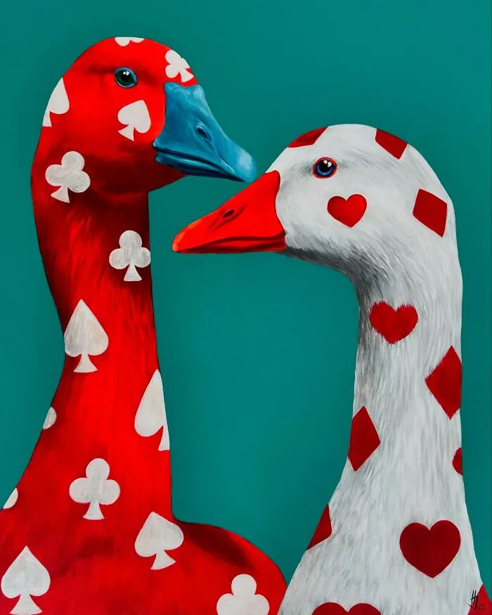This Artist’s 26 Surreal Paintings Of Geese Are Strange, Symbolic, And Beautiful All At The Same Time