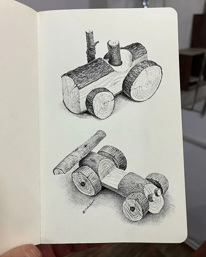 40 Ink Sketches By This Artist That Make A Simple Notebook Feel Like A Window Into Another World