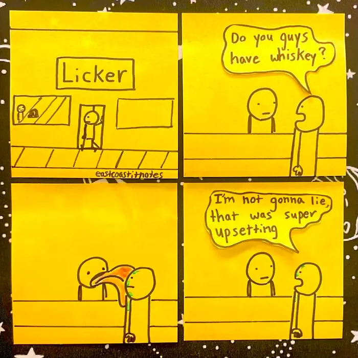 33 Funny And Unexpected Post-It Comics Prove That Simplicity Wins (New Pics)