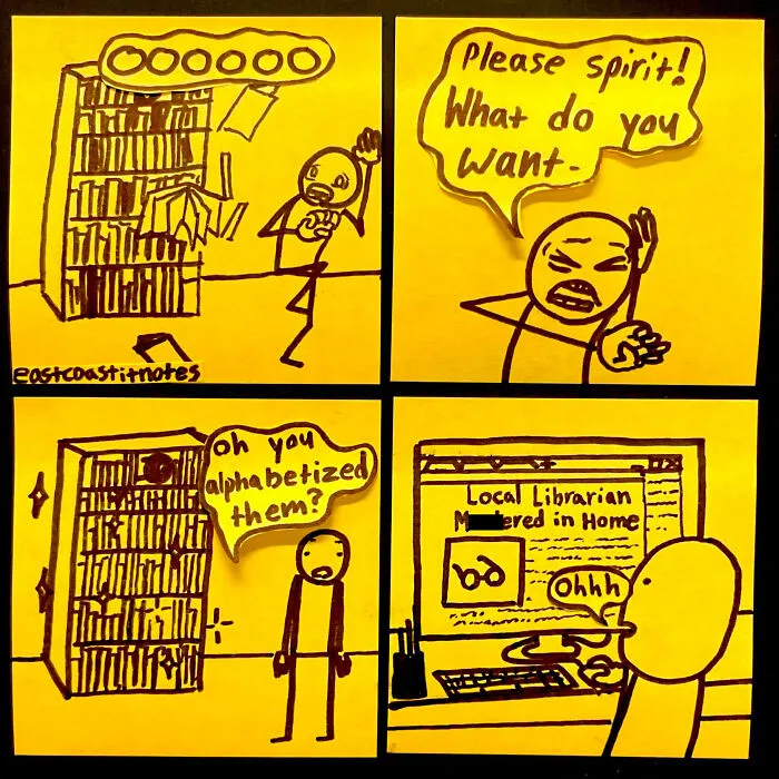 33 Funny And Unexpected Post-It Comics Prove That Simplicity Wins (New Pics)