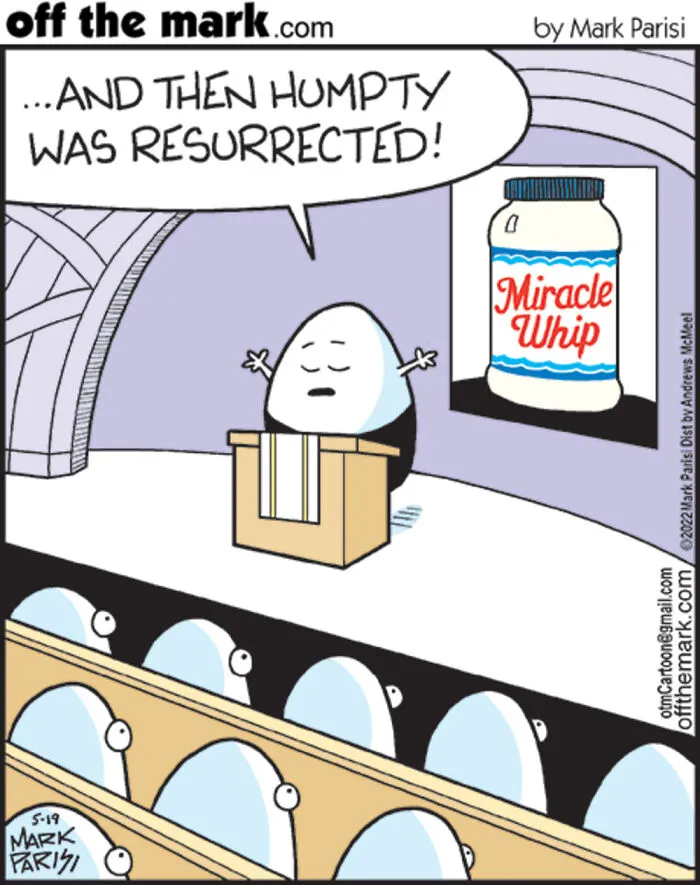 50 Hilarious Easter Comics By Mark Parisi That Reveal Just How Dramatic Eggs Can Be