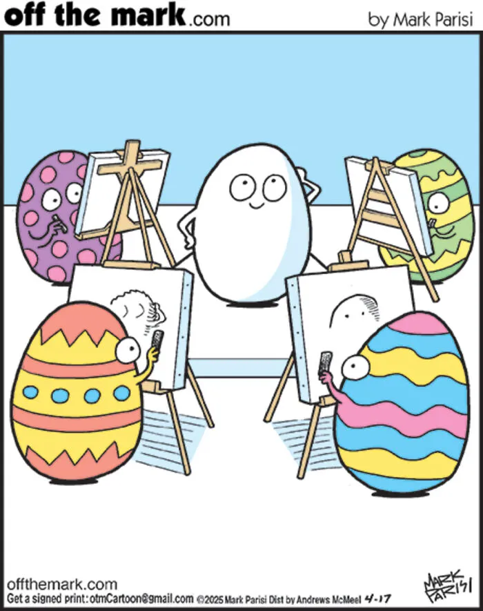 50 Hilarious Easter Comics By Mark Parisi That Reveal Just How Dramatic Eggs Can Be