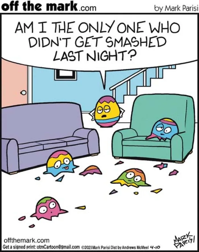 50 Hilarious Easter Comics By Mark Parisi That Reveal Just How Dramatic Eggs Can Be