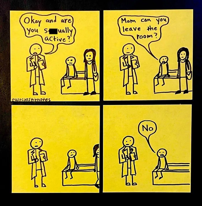 33 Funny And Unexpected Post-It Comics Prove That Simplicity Wins (New Pics)