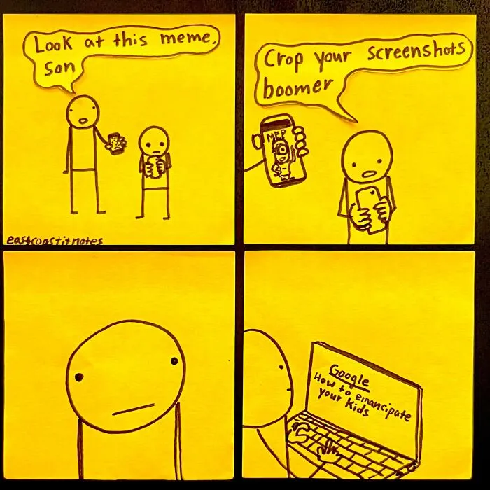 33 Funny And Unexpected Post-It Comics Prove That Simplicity Wins (New Pics)