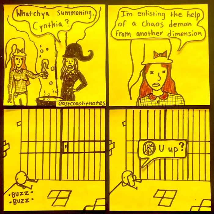 33 Funny And Unexpected Post-It Comics Prove That Simplicity Wins (New Pics)
