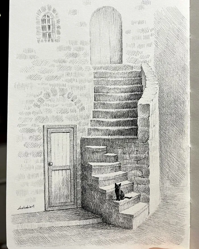 40 Ink Sketches By This Artist That Make A Simple Notebook Feel Like A Window Into Another World