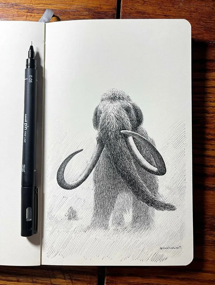 40 Ink Sketches By This Artist That Make A Simple Notebook Feel Like A Window Into Another World