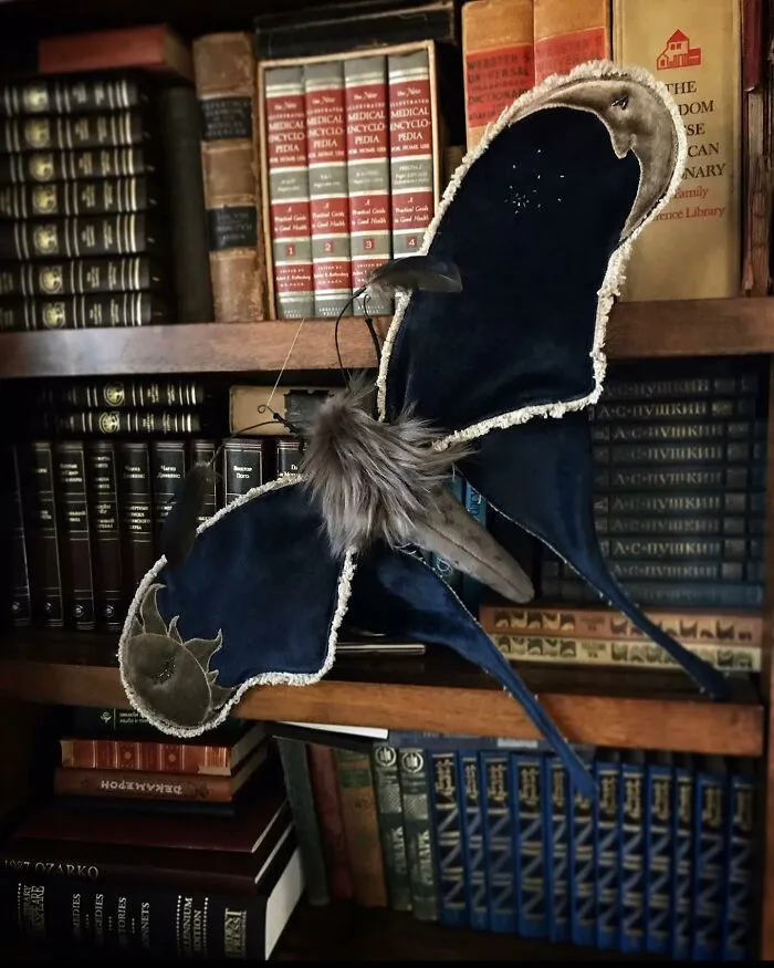 Artist Larysa Bernhardt Uses Old Textiles To Create Stunning Moth Sculptures (34 Pics)