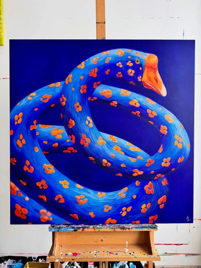 This Artist’s 26 Surreal Paintings Of Geese Are Strange, Symbolic, And Beautiful All At The Same Time