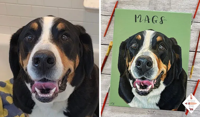 52 Amazingly Detailed Pet Portrait Paintings By This Artist