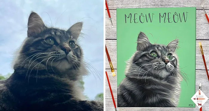 52 Amazingly Detailed Pet Portrait Paintings By This Artist
