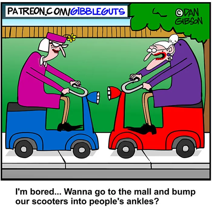 Dan Gibson Created 43 New Comics That Make Senior Life Look Wildly Entertaining