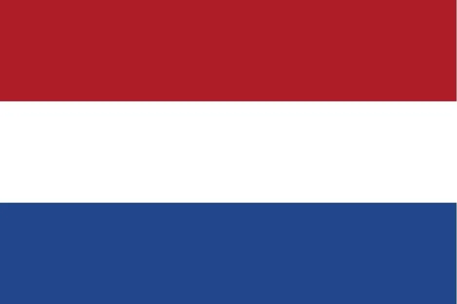 Paraguay flag with horizontal red, white, and blue stripes, showing the national colors and emblem.