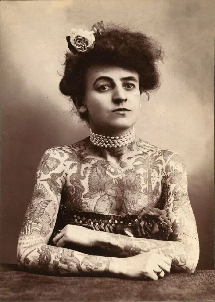 Fun Fact: At A Time When Tattoos Were Beyond Stigmatized And Women Still Didn’t Have The Right To Vote, Maud Wagner Was A Tattoo Artist - U.S., 1907