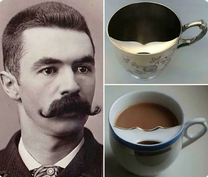 Did You Know Victorian Men Used Special Teacups To Protect Their Mustaches From Dunking Into Their Tea