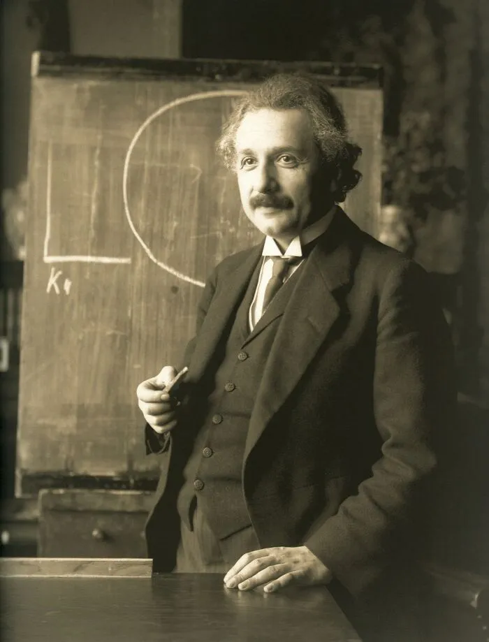 Albert Einstein During A Lecture In Vienna, 1921