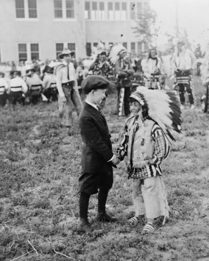 Young America Meets While Proud Fathers Look On Approvingly, C. 1923