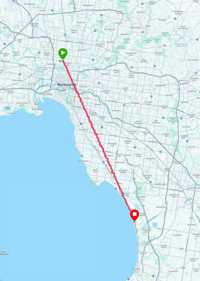 I Ran A Really Straight Marathon Through My City - The Straightathon!