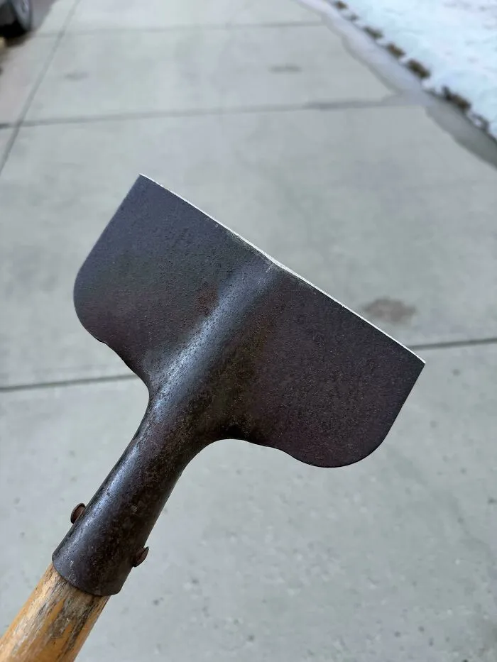My Old Ice Scraper. Worn From Years Of Use