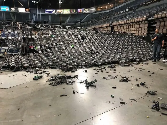 $300k Video Wall Came Down Today In Vegas