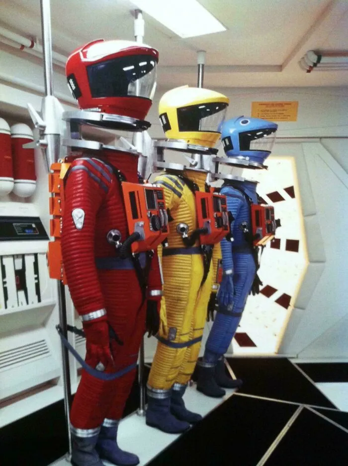 Odyssey Spacesuits. 1968.  For '2001: A Space Odyssey', A Stanley Kubrick Masterpiece. Designed By Harry Lange Who Had Worked With NASA & Wernher Von Braun As An Illustrator