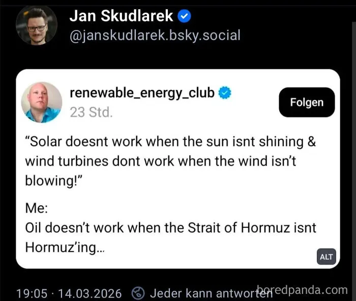 Oil Doesn't Work When The Strait Of Hormuz Isn't Hormuz'ing