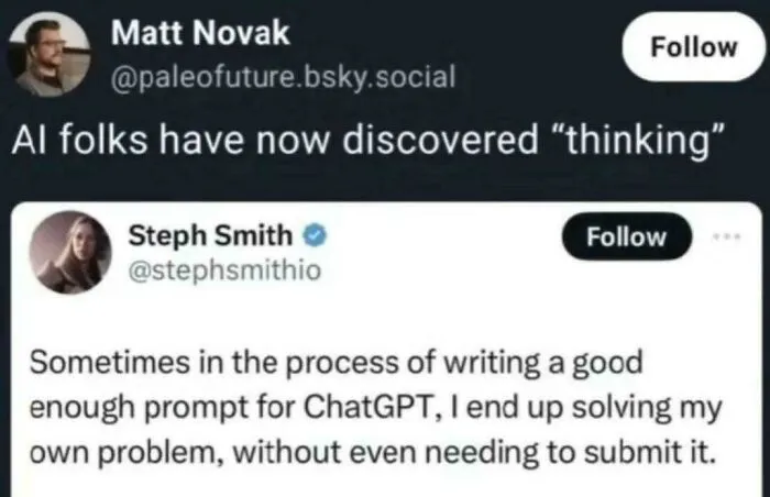 They Should Try Thinking About Thinking