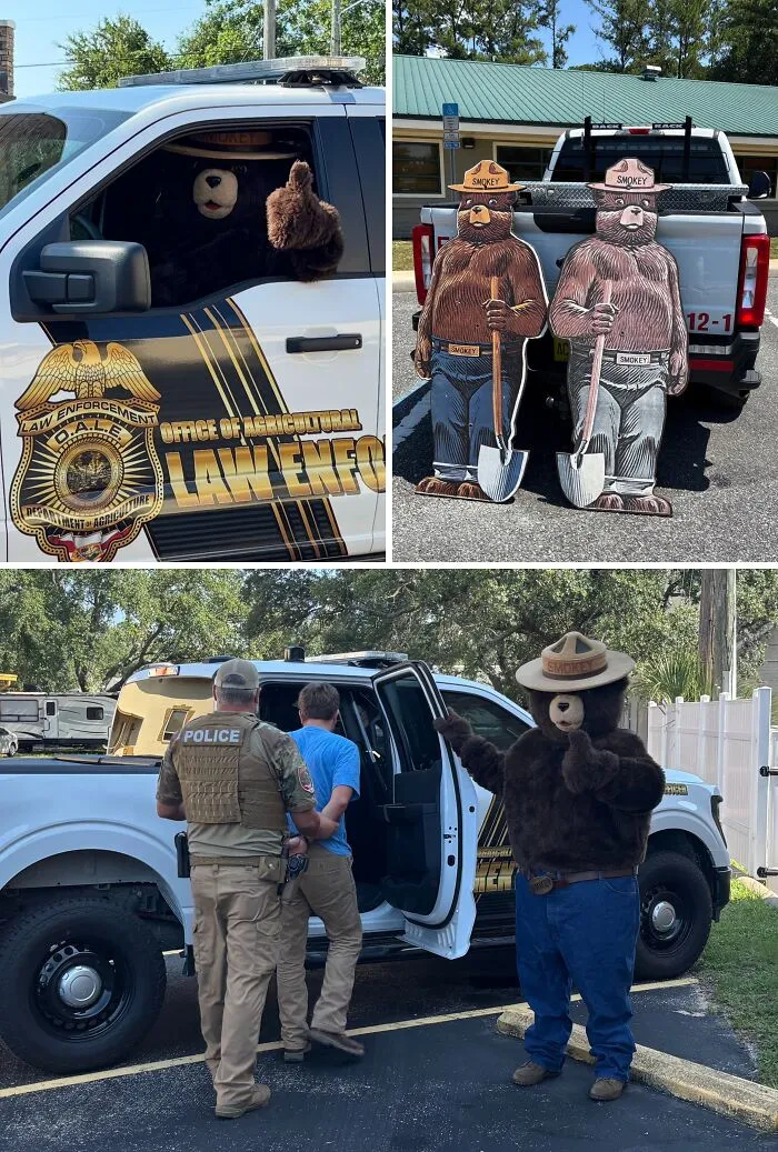 Smokey Bear Aids Arrest Of Man Accused Of Stealing And Reselling Signs Of The Iconic Mascot From Florida Parks