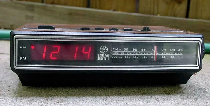 It Was A Glorious Era Where Every "High-Tech" Clock Radio Featured A Red Digital Display Bright Enough To Be Seen From Low Earth Orbit