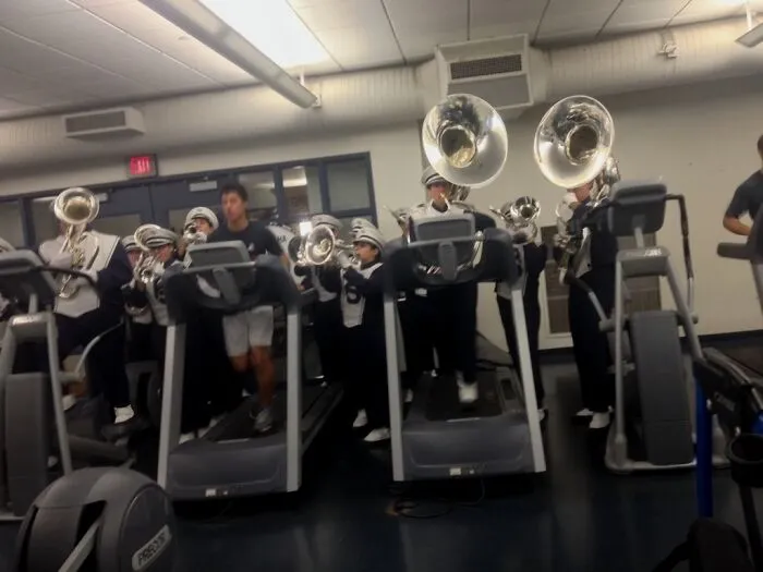 There Was A Marching Band At The Gym Today