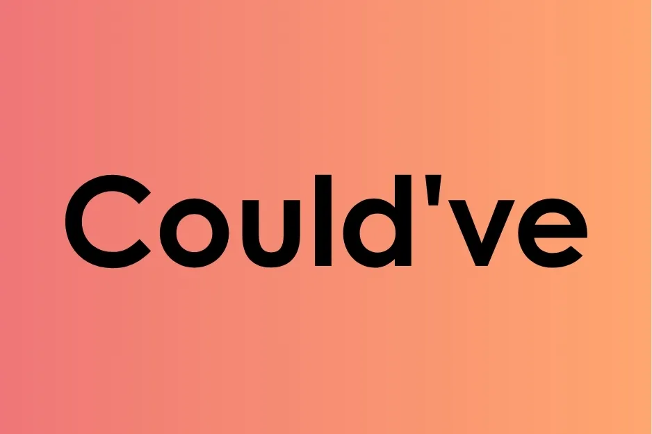 Contraction could've displayed in bold black text on a gradient orange and pink background.